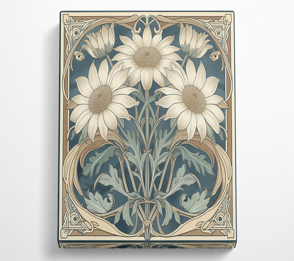  A Canvas Print of Art Nouveau Floral Canvas Art