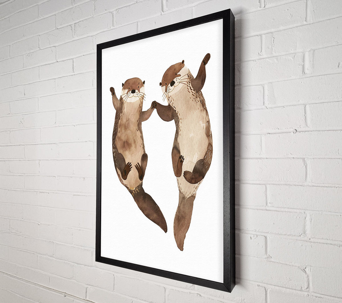  A Canvas Print of Otter Joy Canvas Wall Art
