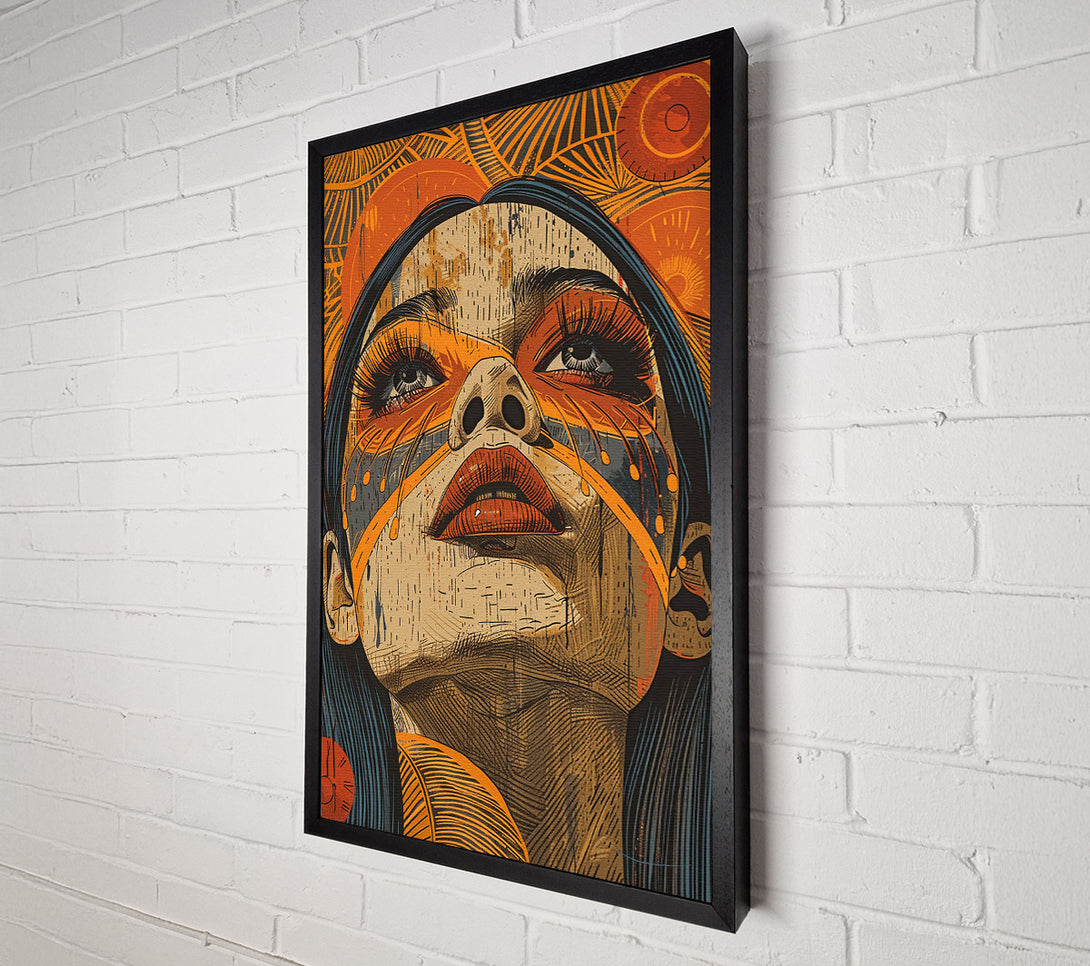  A Canvas Print of Tribal Queen Canvas Wall Art