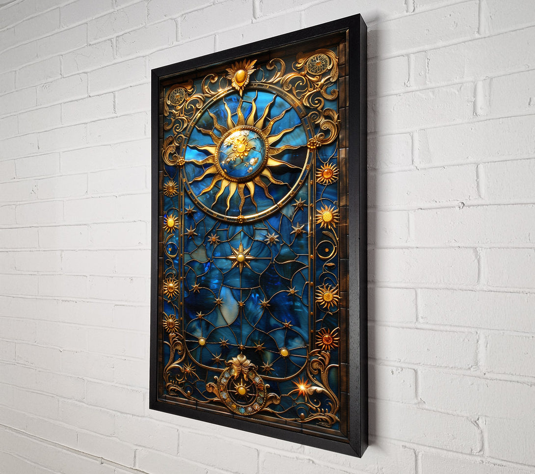  A Canvas Print of Sun And Stars Canvas Print