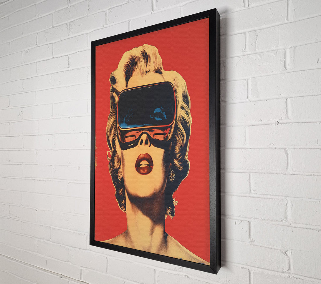  A Canvas Print of Marilyn In Virtual Reality Canvas Wall Art