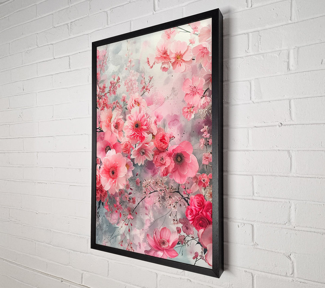  A Canvas Print of Pink Petals Canvas Print