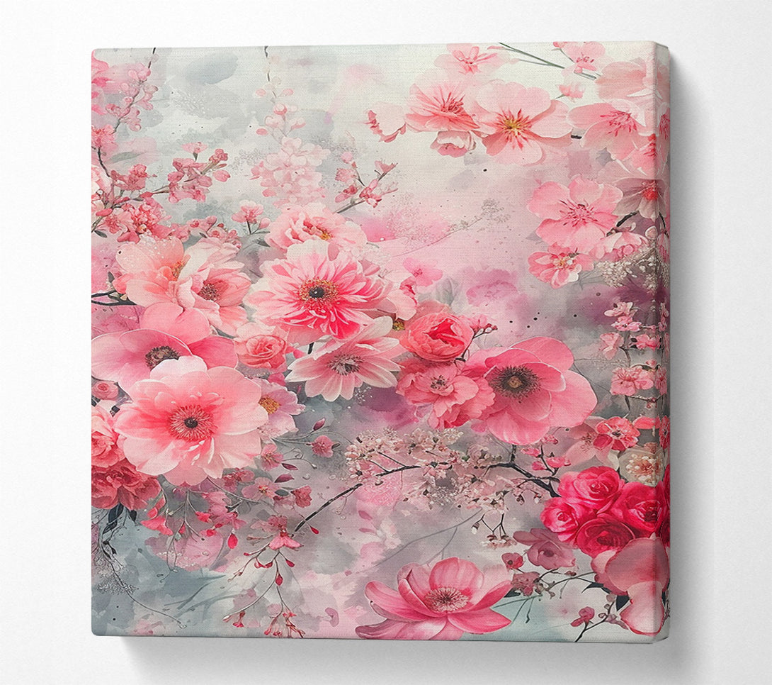  A Canvas Print of Pink Petals Canvas Print