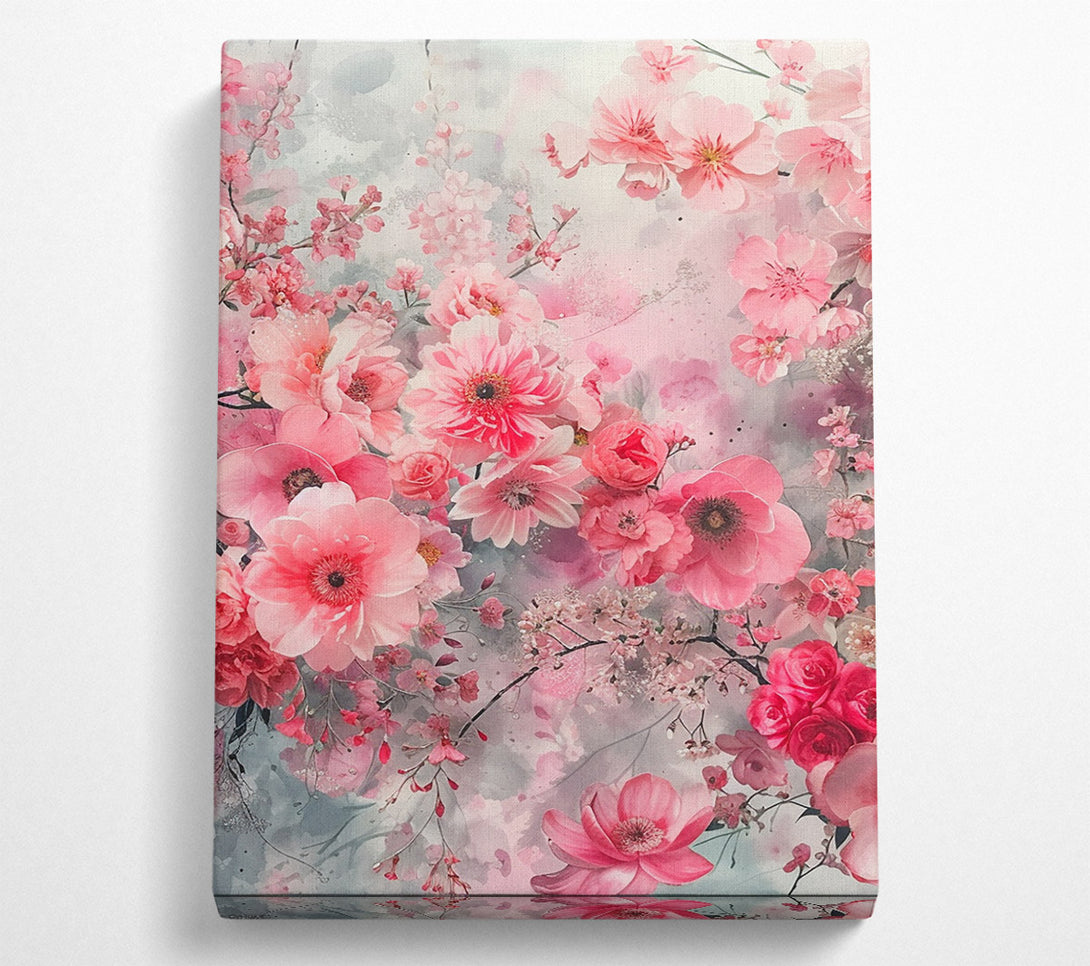  A Canvas Print of Pink Petals Canvas Print