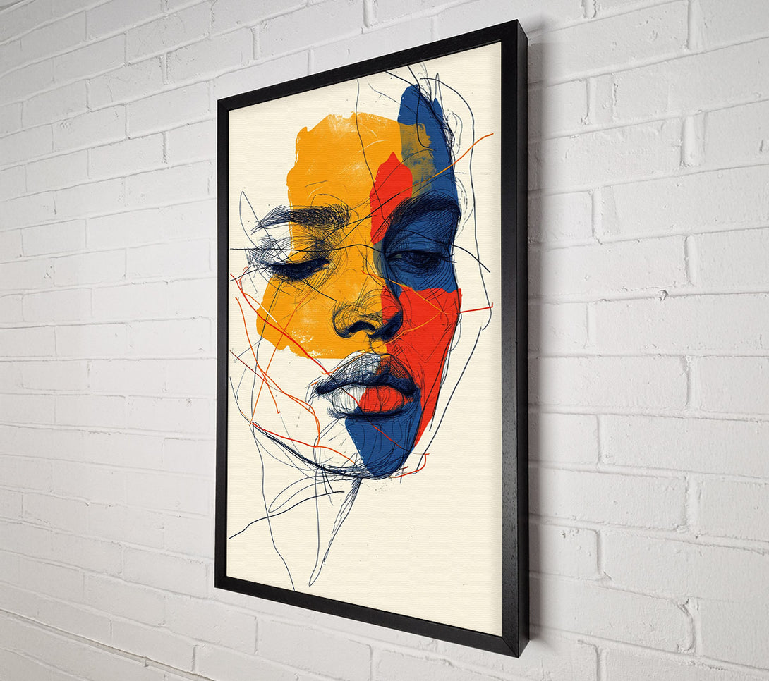  A Canvas Print of Emotional Portrait Canvas Art