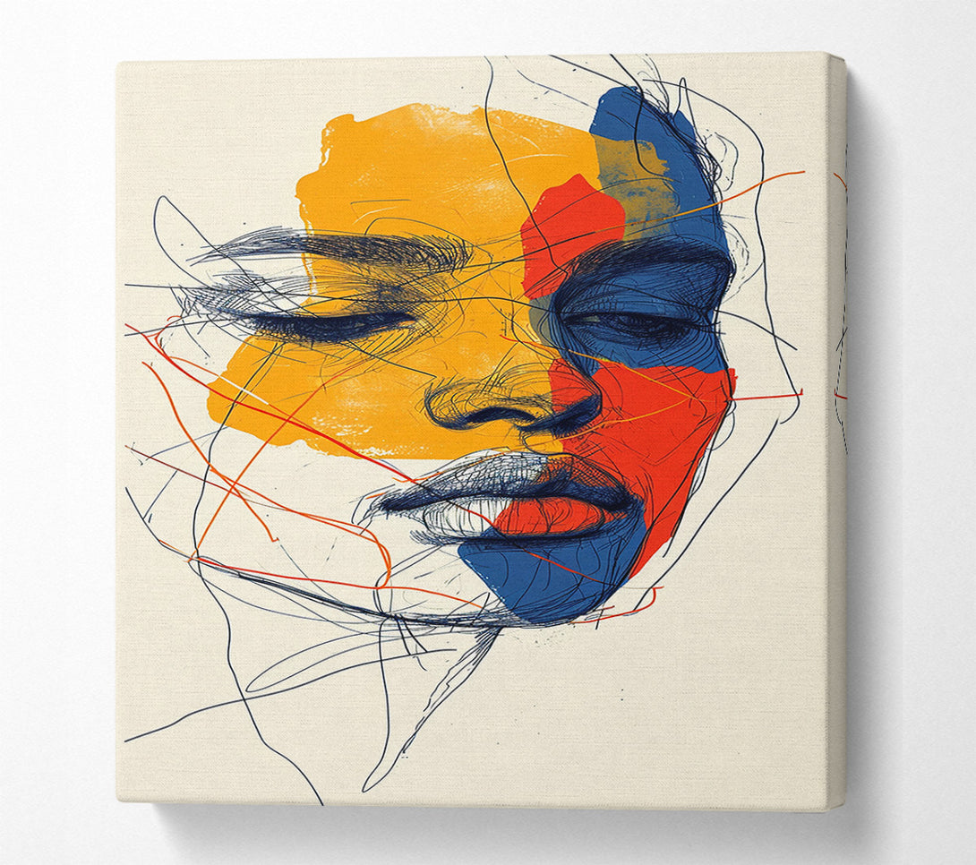  A Canvas Print of Emotional Portrait Canvas Art