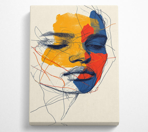  A Canvas Print of Emotional Portrait Canvas Art