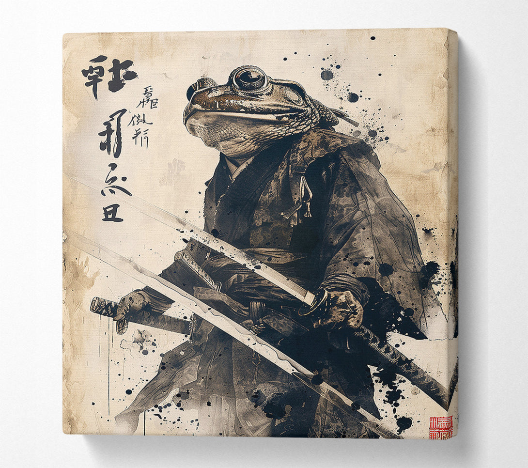  A Canvas Print of The Frog Samurai Canvas Print