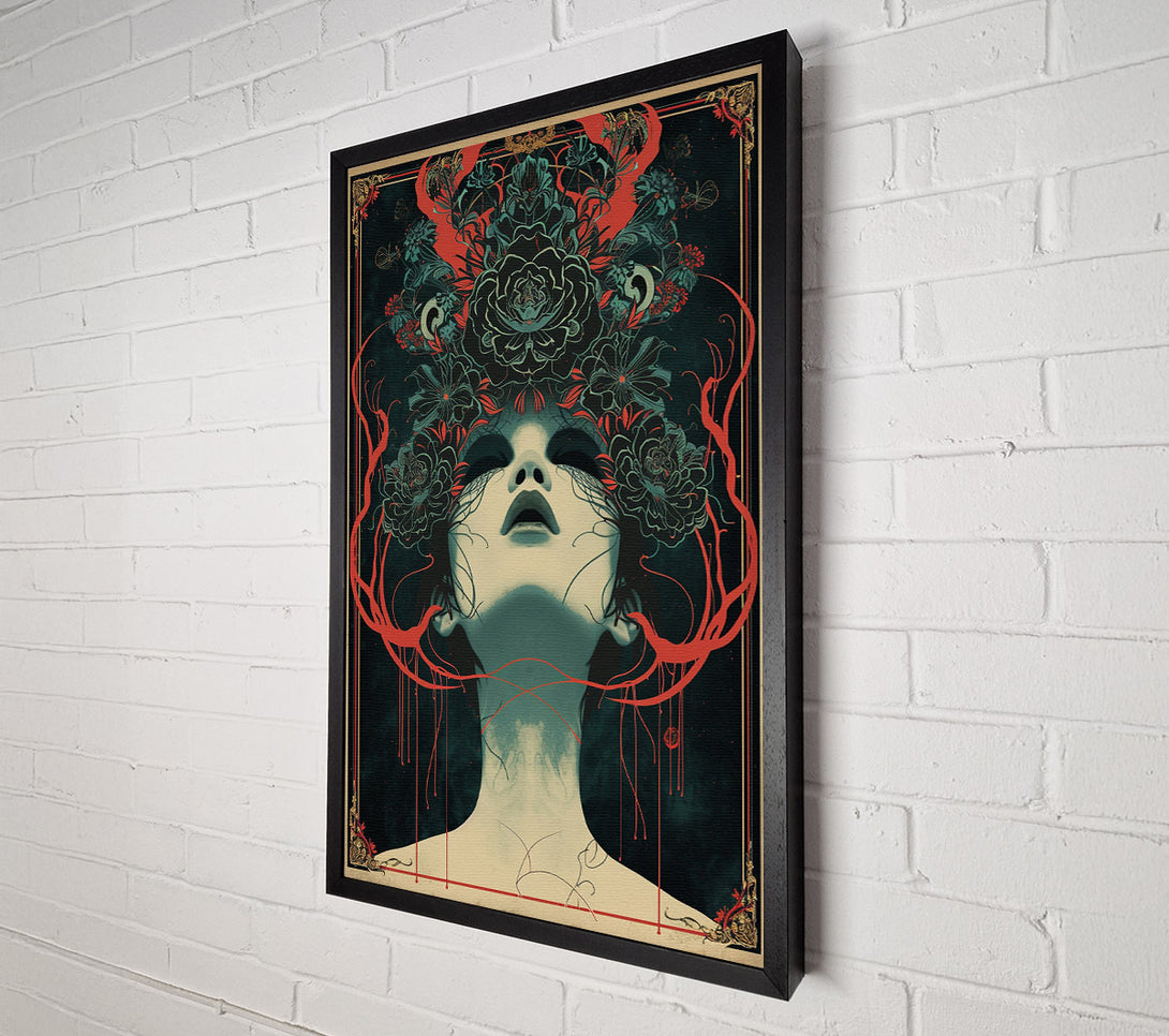  A Canvas Print of The Girl With The Green Hair Canvas Art