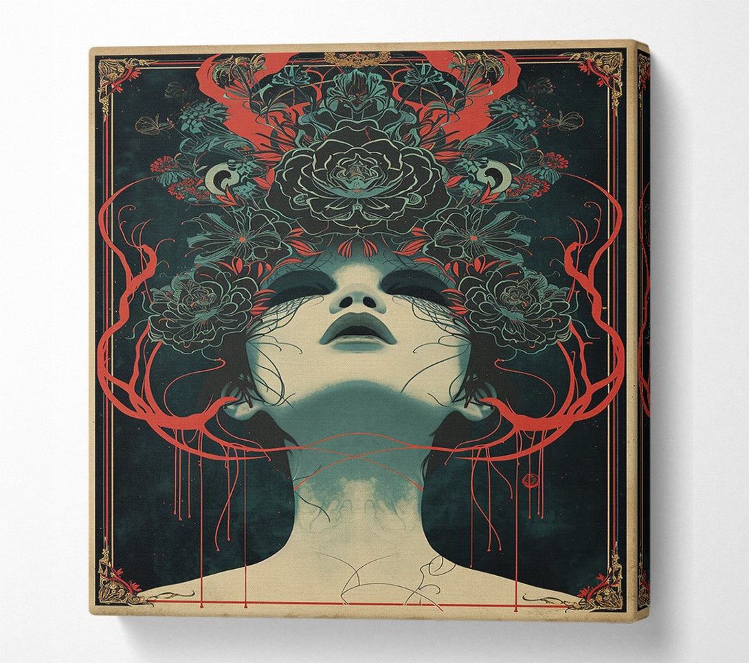  A Canvas Print of The Girl With The Green Hair Canvas Art
