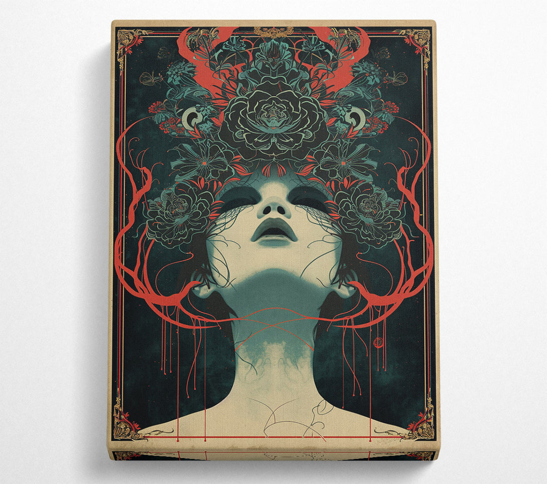  A Canvas Print of The Girl With The Green Hair Canvas Art