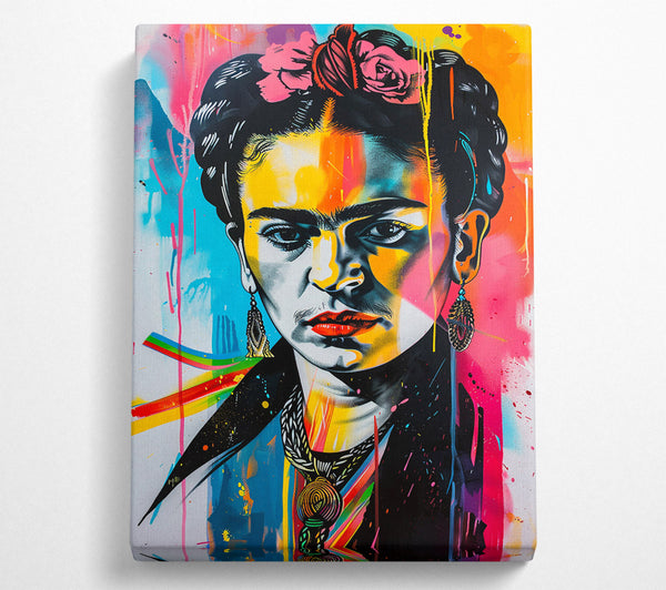  A Canvas Print of Frida Kahlo Splash Canvas Art