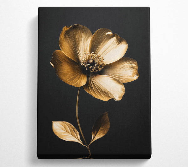  A Canvas Print of Gilded Bloom Canvas Art