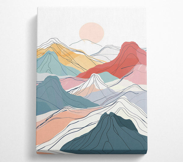 Mountain Range Canvas Print