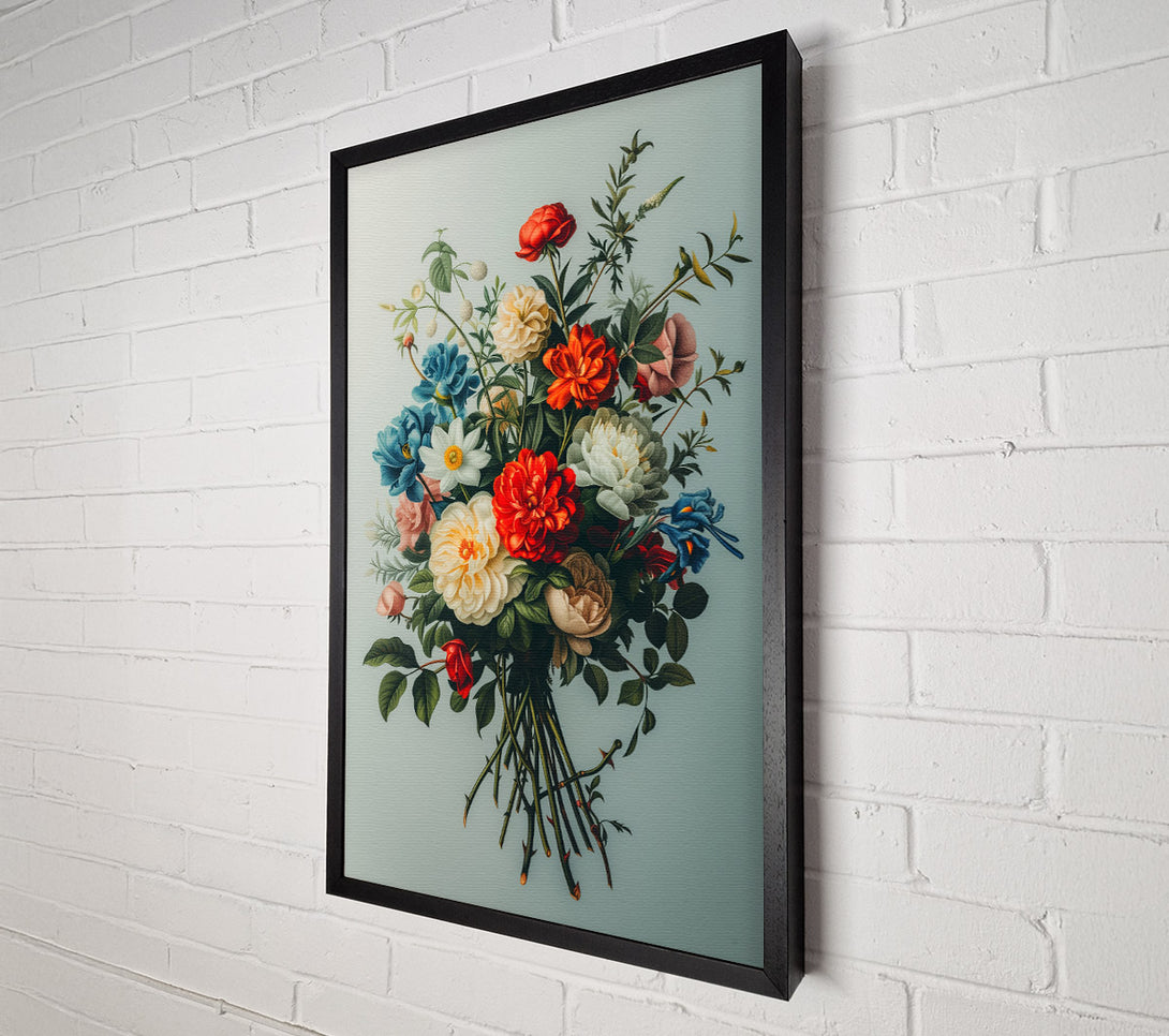  A Canvas Print of A Grand Floral Arrangement Canvas Print
