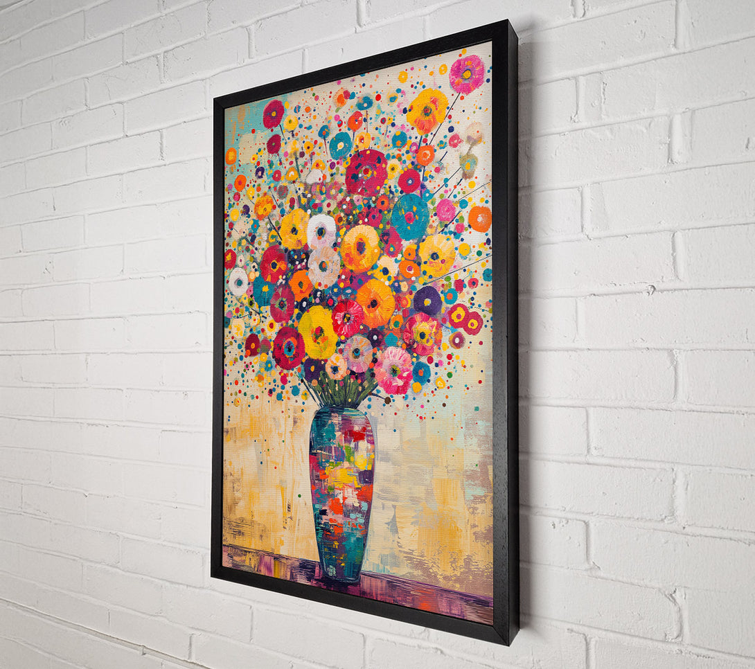  A Canvas Print of A Joyful Burst Of Color Canvas Print