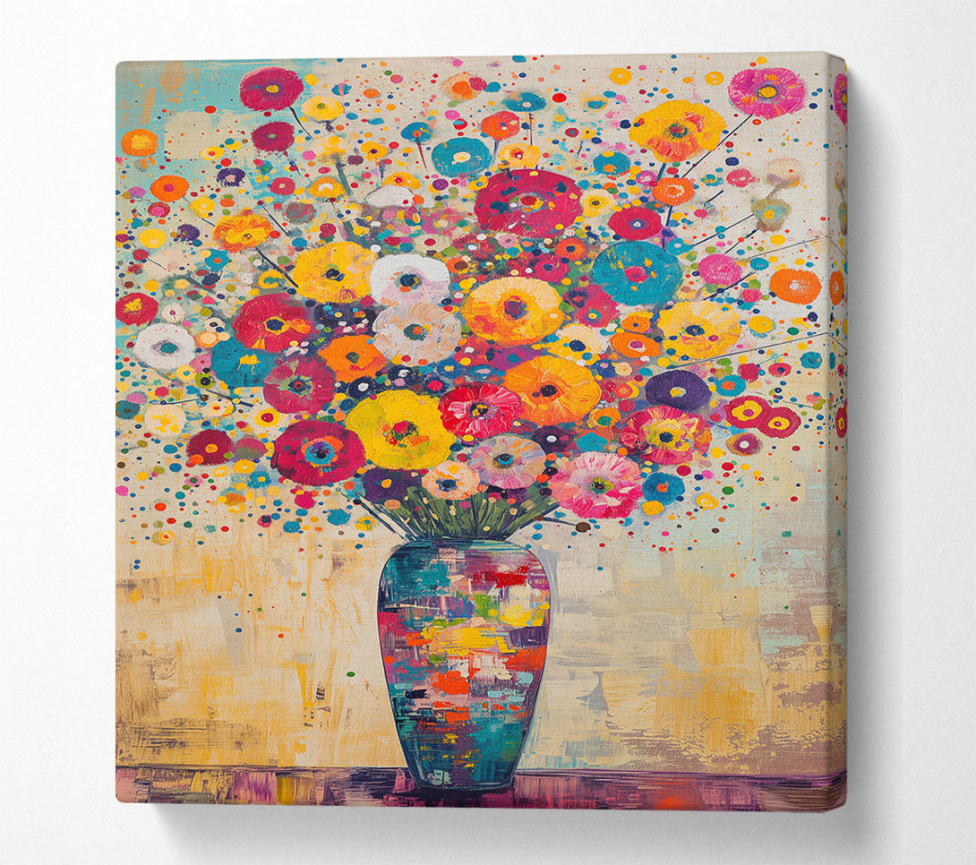  A Canvas Print of A Joyful Burst Of Color Canvas Print