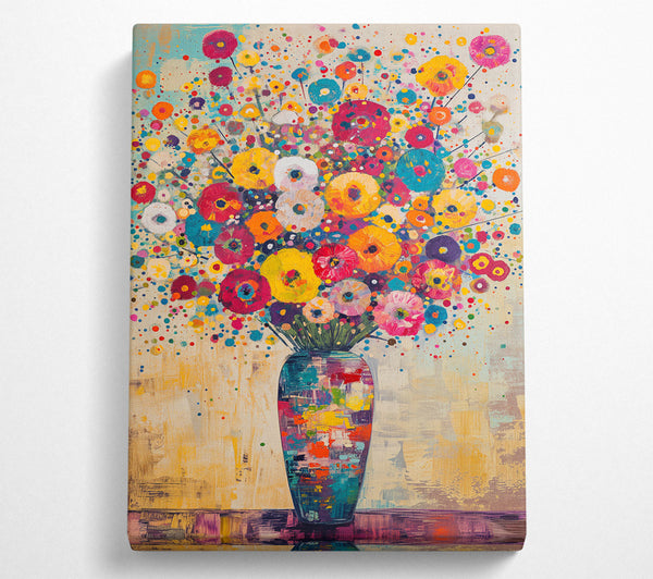  A Canvas Print of A Joyful Burst Of Color Canvas Print