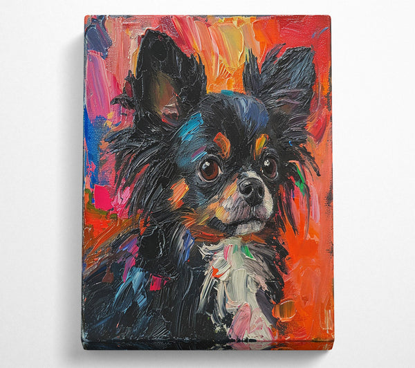  A Canvas Print of Chihuahua In Red Canvas Art