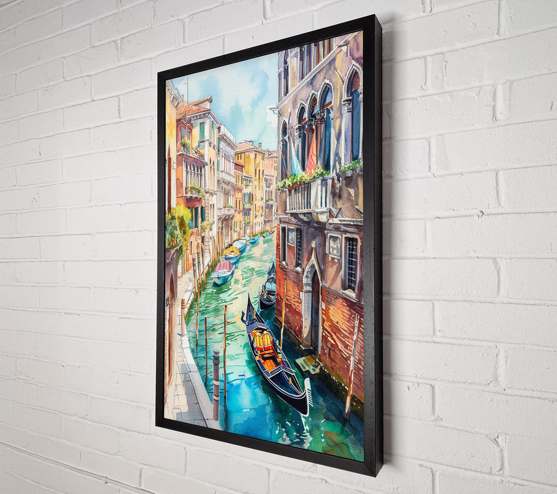  A Canvas Print of Venice Canal Canvas Wall Art