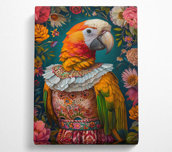  A Canvas Print of Polly The Parrot Canvas Wall Art