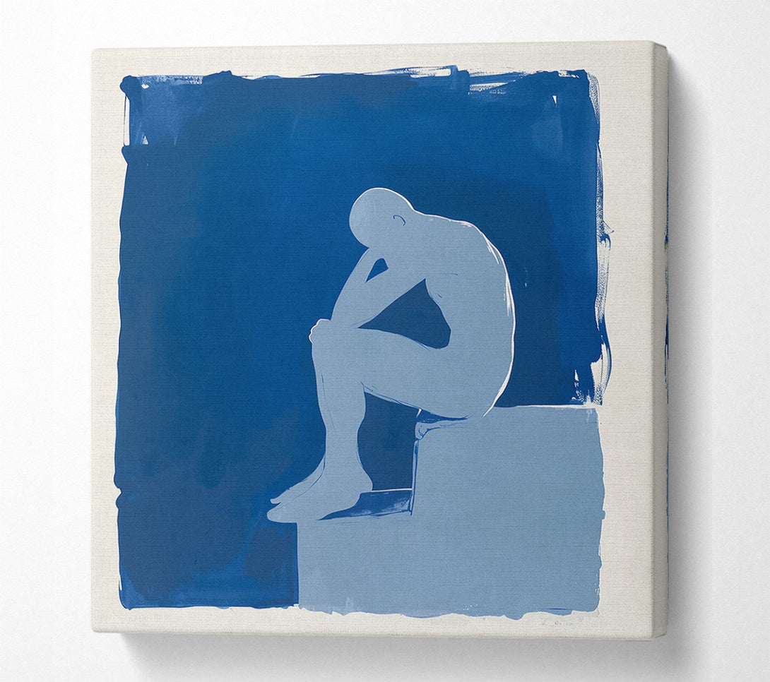  A Canvas Print of Blue Reflection Canvas Art