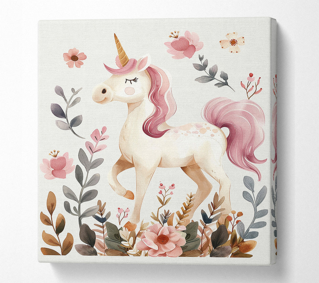  A Canvas Print of Graceful Unicorn Canvas Art