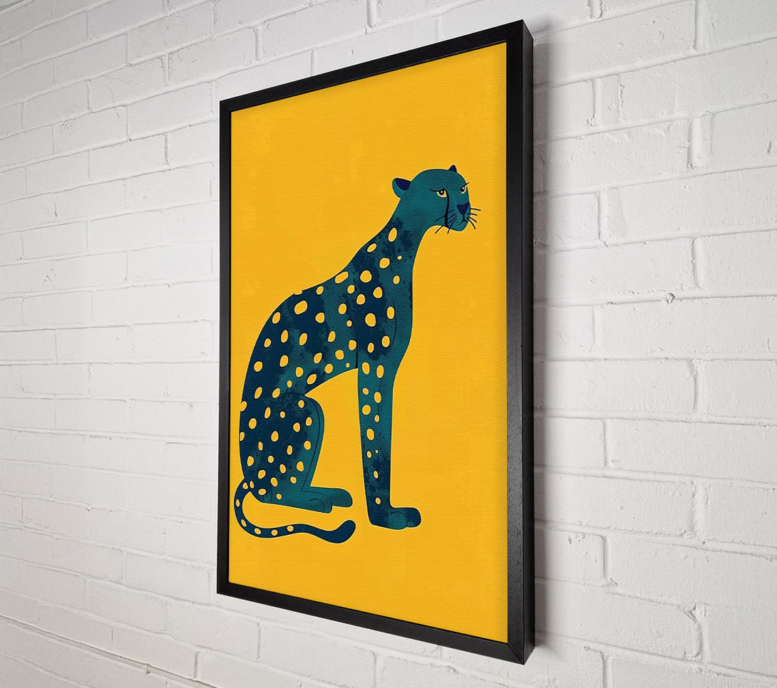  A Canvas Print of The Blue Panther Canvas Print