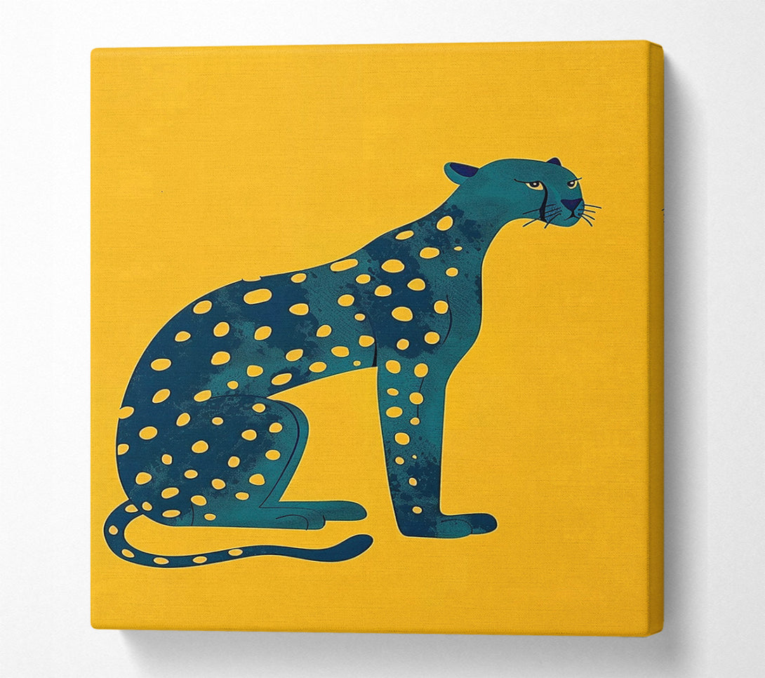  A Canvas Print of The Blue Panther Canvas Print