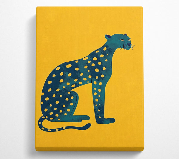  A Canvas Print of The Blue Panther Canvas Print