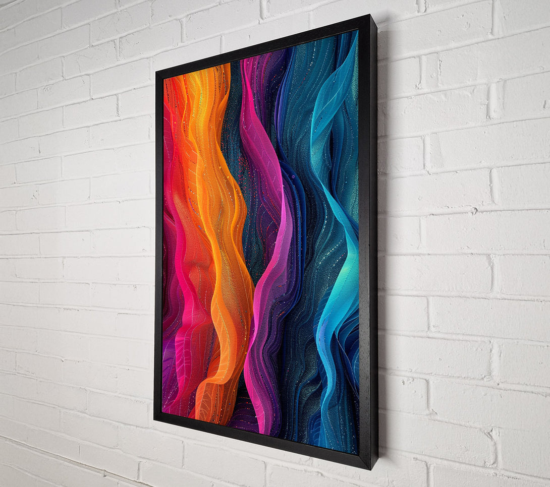  A Canvas Print of Flowing Ribbons Canvas Print
