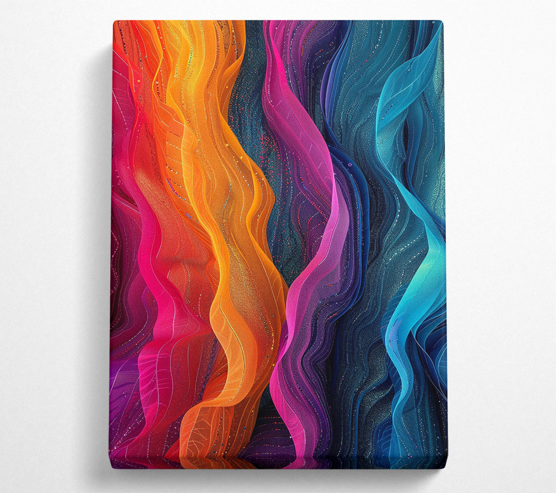  A Canvas Print of Flowing Ribbons Canvas Print