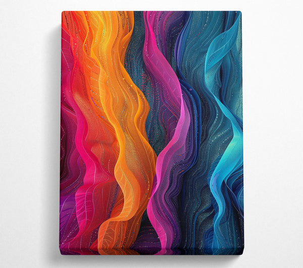  A Canvas Print of Flowing Ribbons Canvas Print