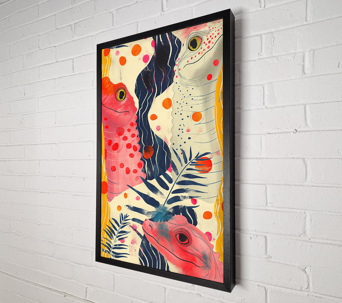  A Canvas Print of Scaly Friends Canvas Wall Art