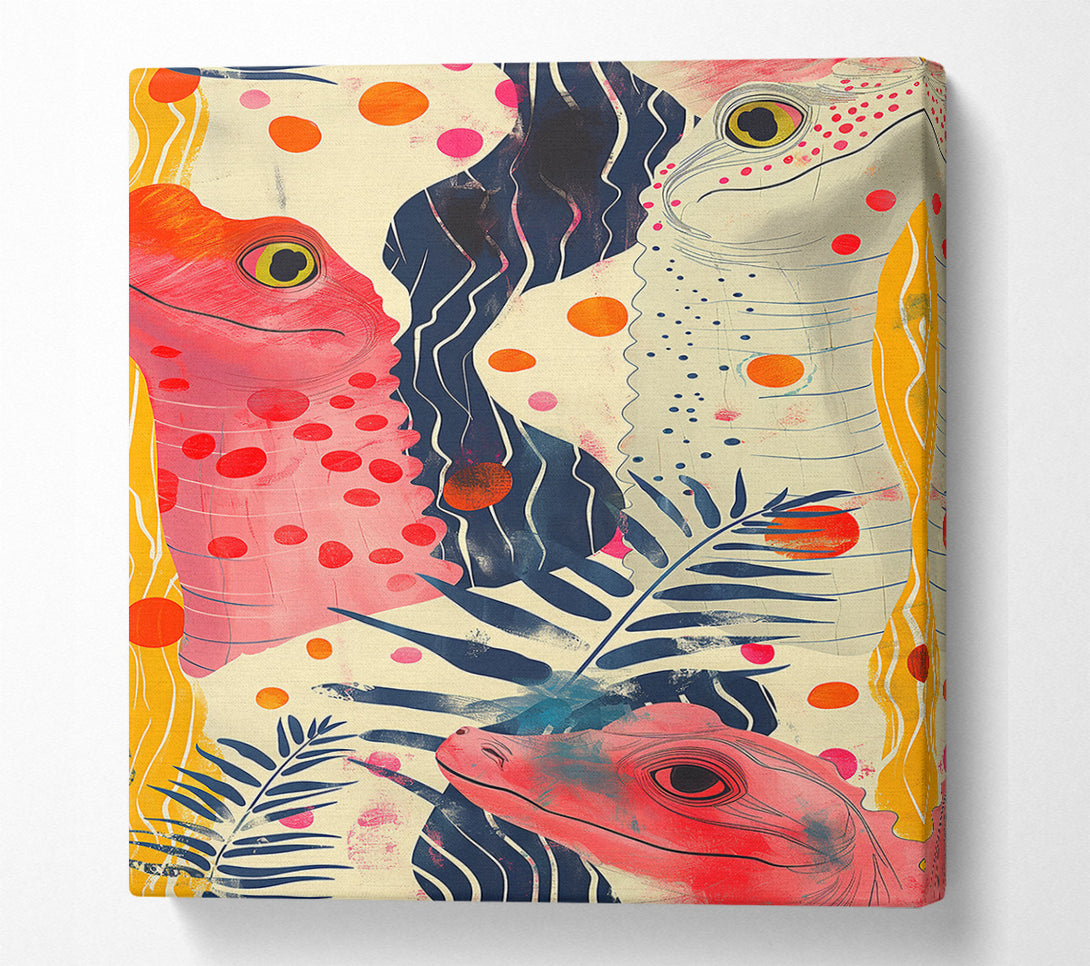  A Canvas Print of Scaly Friends Canvas Wall Art