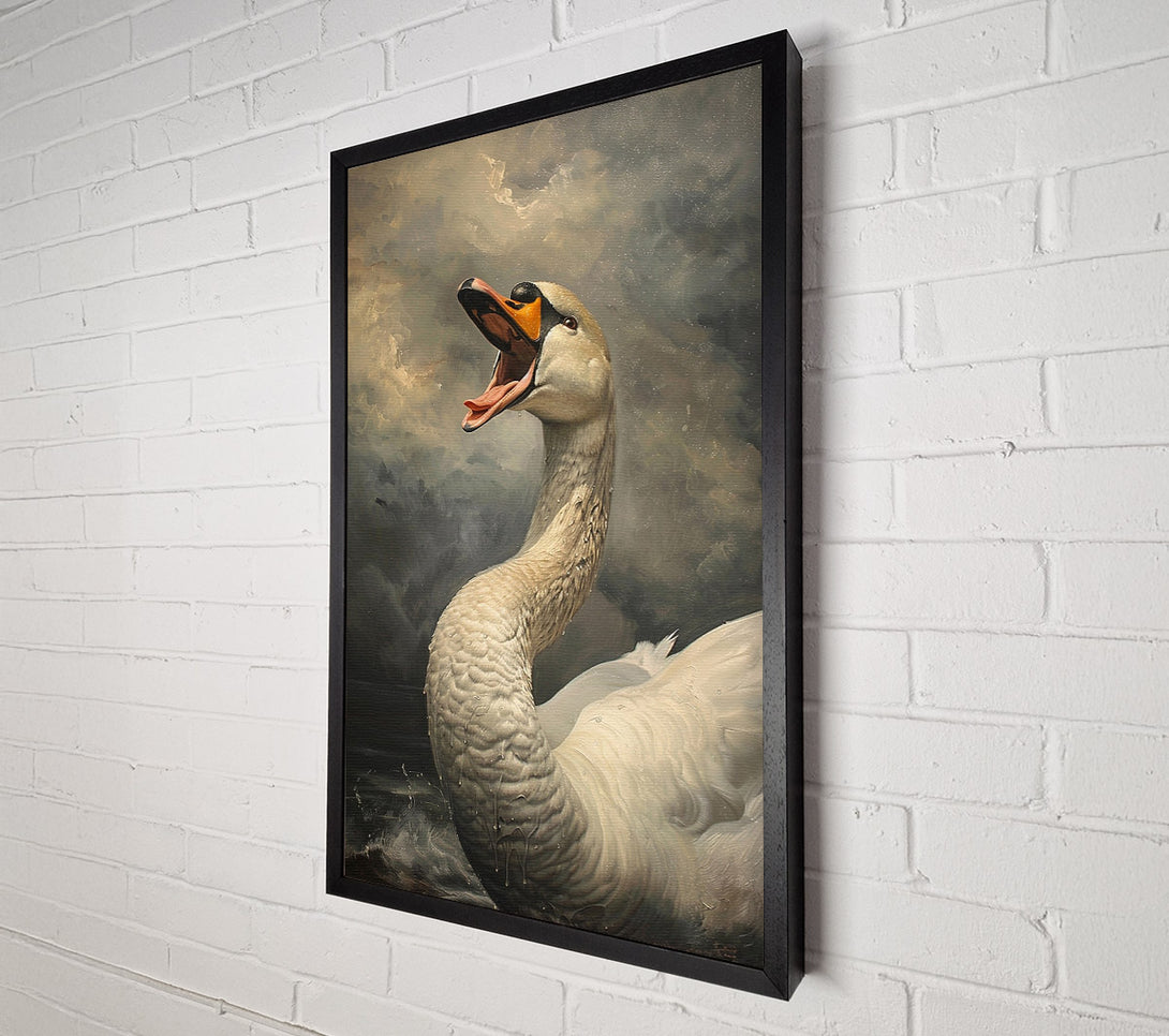  A Canvas Print of The Swan'S Song Canvas Print
