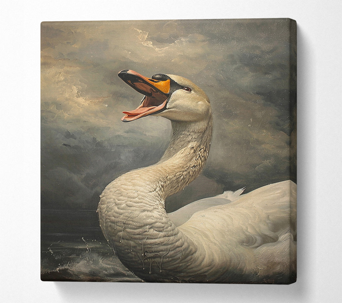  A Canvas Print of The Swan'S Song Canvas Print