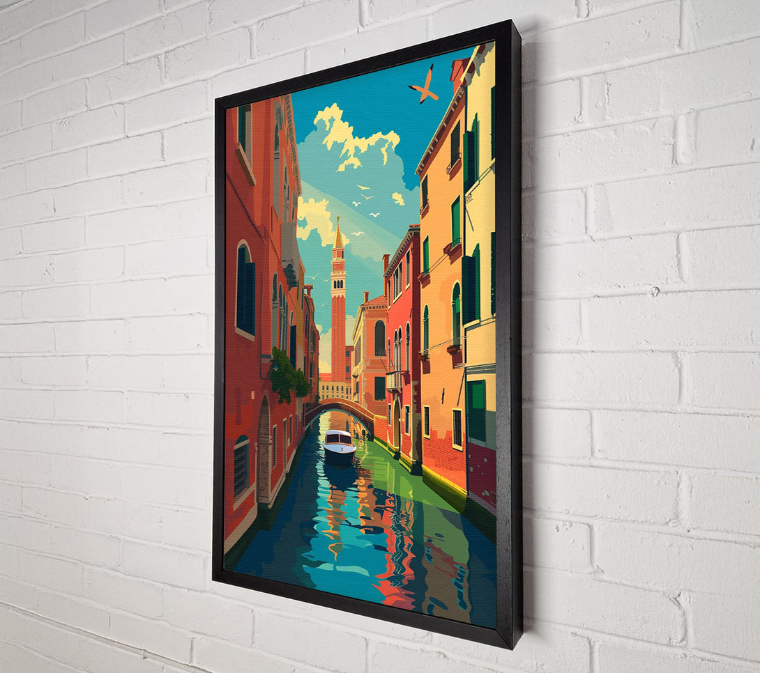  A Canvas Print of Venice Canal Canvas Wall Art