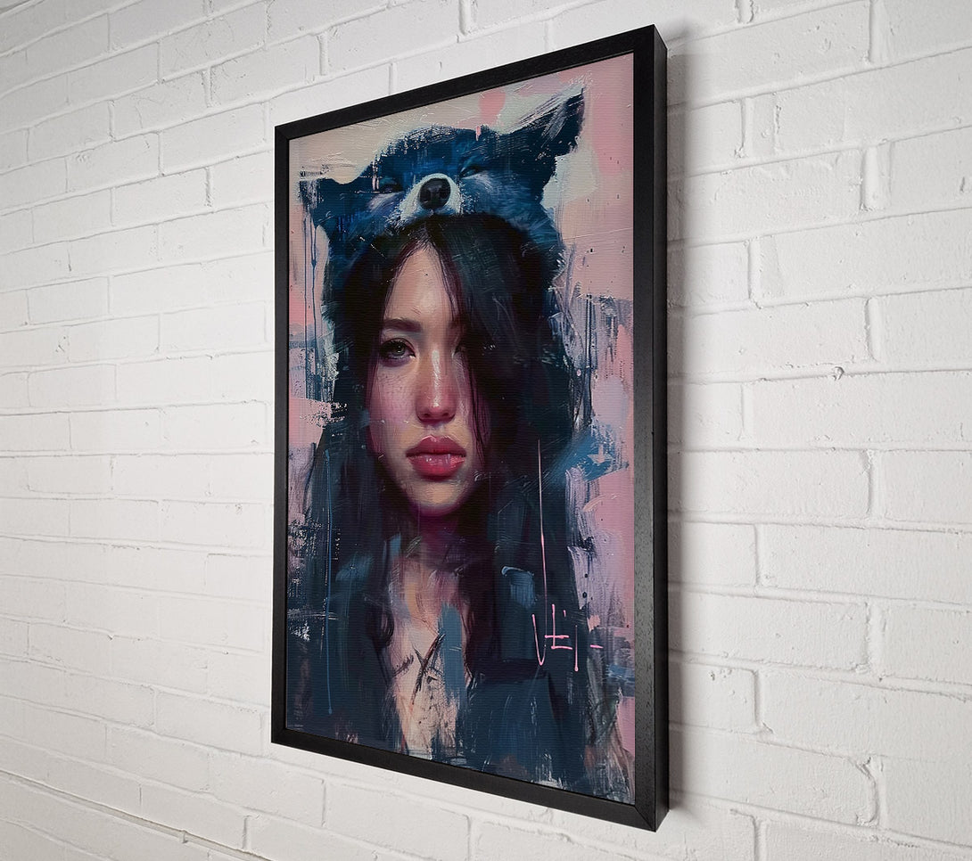  A Canvas Print of The Wolf'S Girl Canvas Print