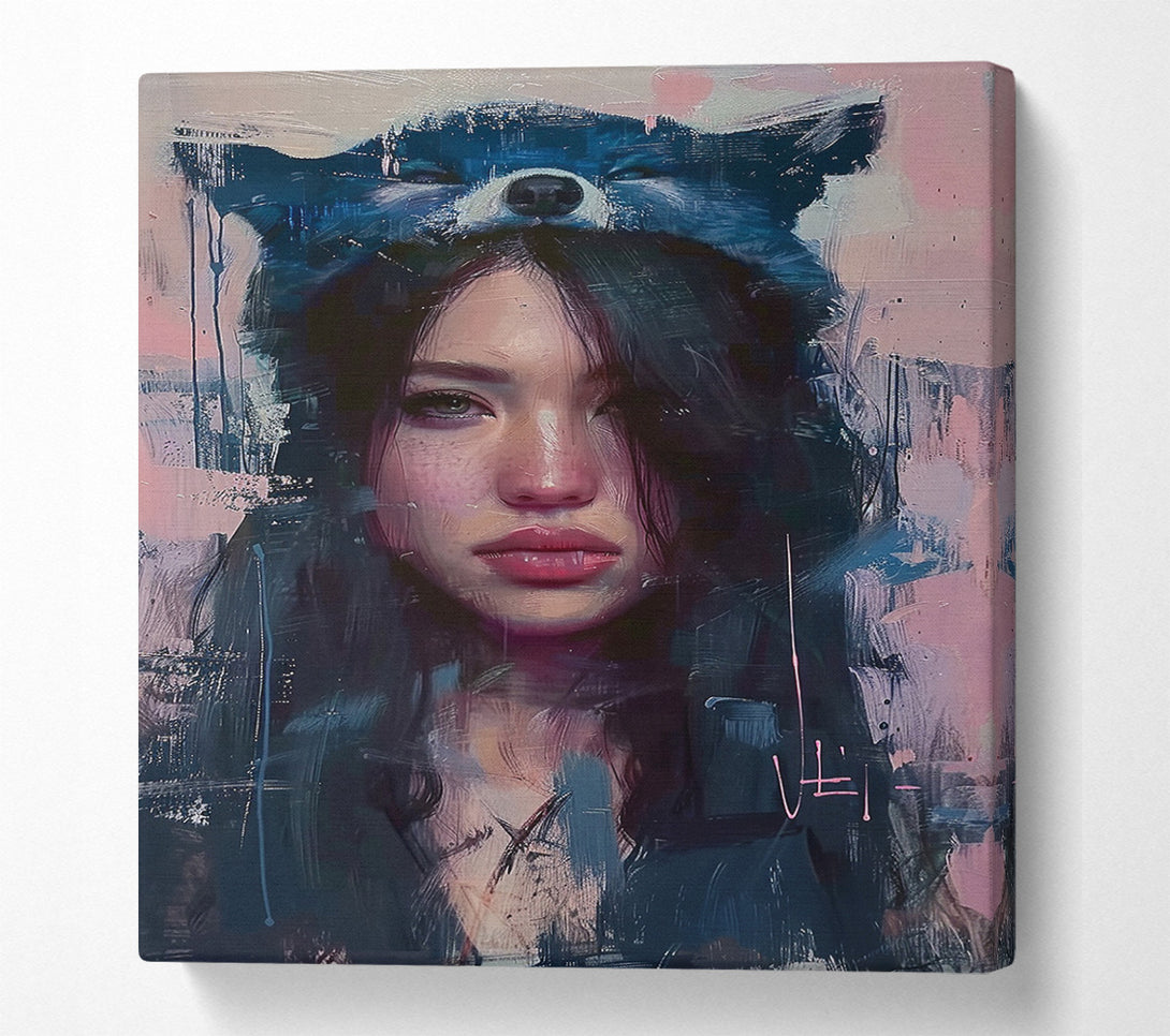  A Canvas Print of The Wolf'S Girl Canvas Print