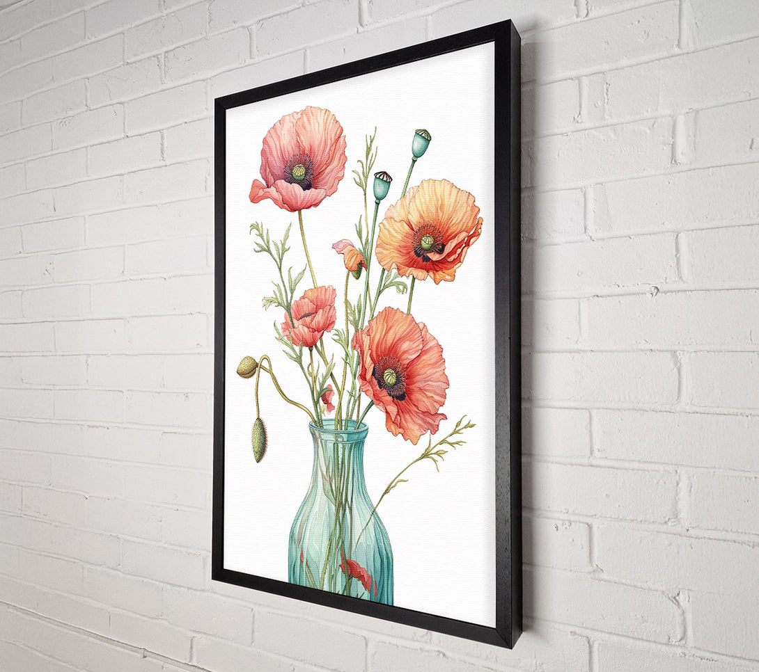  A Canvas Print of Poppy Power Canvas Wall Art
