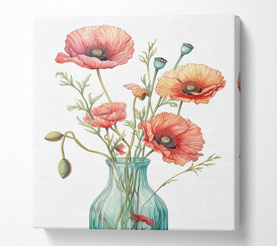  A Canvas Print of Poppy Power Canvas Wall Art