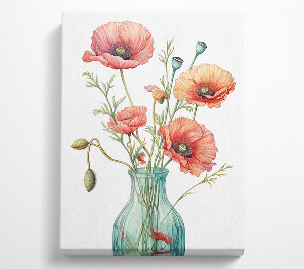  A Canvas Print of Poppy Power Canvas Wall Art