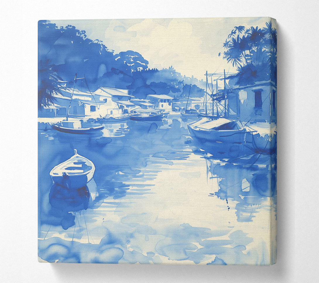  A Canvas Print of Indigo Dreams Canvas Art