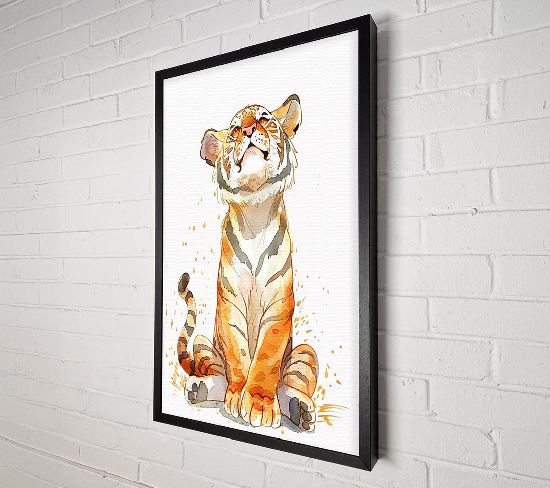  A Canvas Print of Curious Tiger Canvas Wall Art