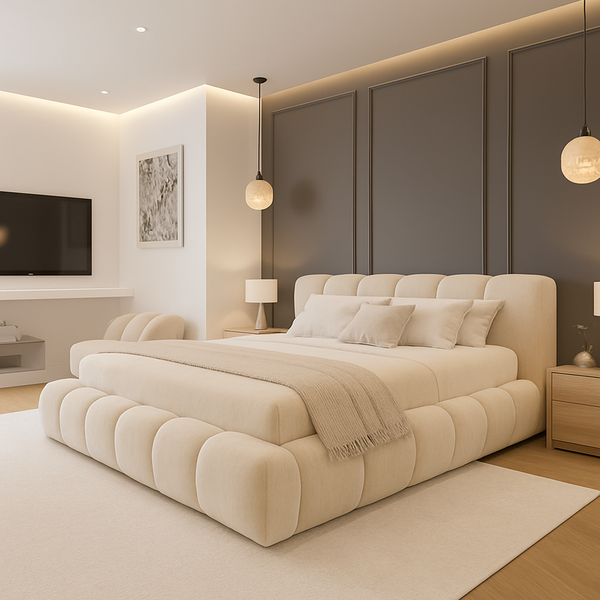 2025 Cloud Bed – Ultra Comfort Upholstered Bed Frame | Luxury Fabric Bed UK