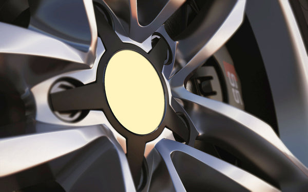 Cream Standard Universal Fit Alloy Wheel Centre Cap Badges (Pack of 4)