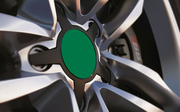 Racing Green Standard Universal Fit Alloy Wheel Centre Cap Badges (Pack of 4)