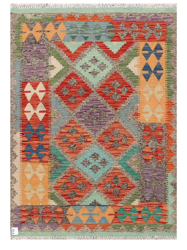 Maimana Afghanistan Kilim Rug - 140 x99 cm