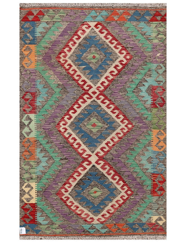 Maimana Afghanistan Kilim Rug - 157 x98 cm